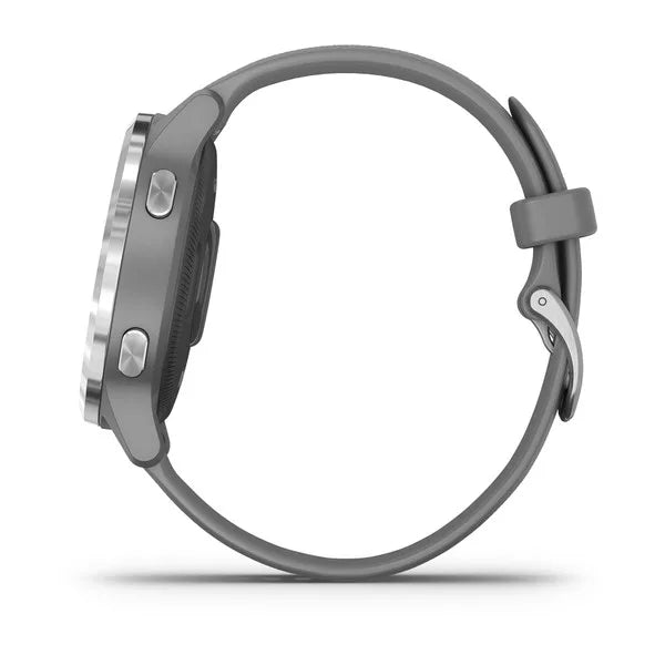 Garmin Vivoactive 4S Powder Grey with Silver Hardware