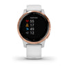 Garmin Vivoactive 4S White with Rose-Gold Hardware.