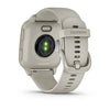 Garmin Venu Sq 2 Music Edition Cream Gold Aluminium Bezel with French Grey Case and Silicone Band.