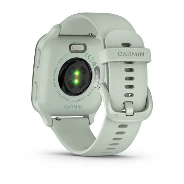 Garmin Venu Sq 2 Metallic Mint Aluminium Bezel Cool Mint Case and Silicone Band 010-02701-12