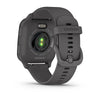 Garmin Venu Sq 2 Slate Aluminium Bezel with Shadow Grey Case and Silicone Band 010-02701-10.