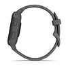 Garmin Venu Sq 2 Slate Aluminium Bezel with Shadow Grey Case and Silicone Band 010-02701-10.