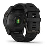 Garmin Fenix 7X-Sapphire Solar Edition Carbon Grey DLC Titanium with Black Band.