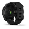 Garmin Fenix 7X Sapphire Solar Edition Black DLC Titanium with Black Band.