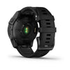 Garmin Fenix 7 Sapphire Solar Edition Black DLC Titanium with Black Band.