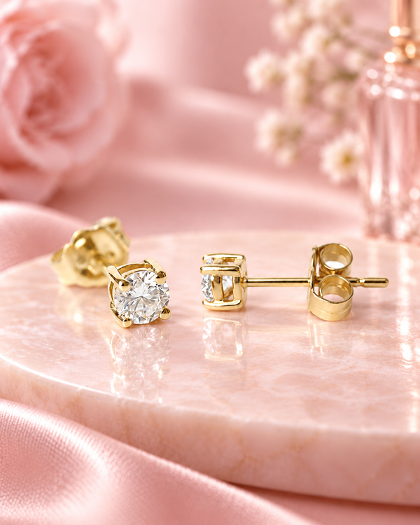 9ct Yellow Gold 0.41ct Lab Grown Diamond Stud Earrings (2100442)