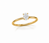 9ct Yellow Gold 0.50ct Oval Lab Grown Diamond Solitaire Engagement Ring (LR14) - Cassim & Co South Africa