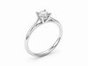 9ct White Gold 0.50ct Round Lab Grown Diamond Solitaire Engagement Ring (LR34)