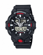 Casio G-Shock GA-700 Ana-Digi Quartz Black Resin Shock Resistant Watch (GA-700-1ADR)