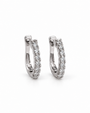 9ct White Gold 0.371ct Lab Grown Diamond Hoop Earrings (2100432)