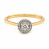 9ct Yellow Gold Round Cut Diamond Ring 1102113