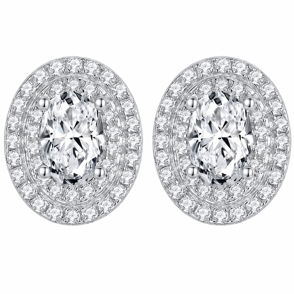 Silver Moissanite Earrings - ME11