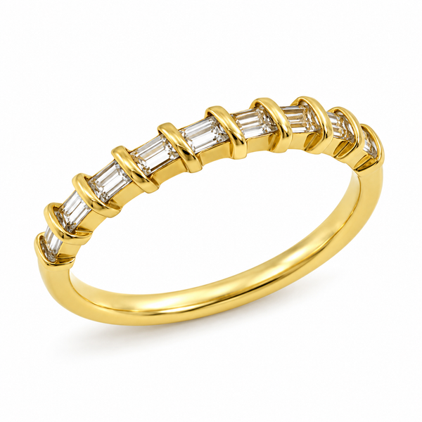9ct Yellow Gold Diamond Band 1102041