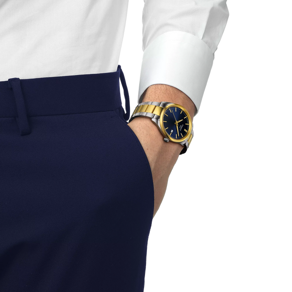 Tissot PR100 Tissot PR 100 Two-Tone Quartz 40mm Blue Dial T1504102204100