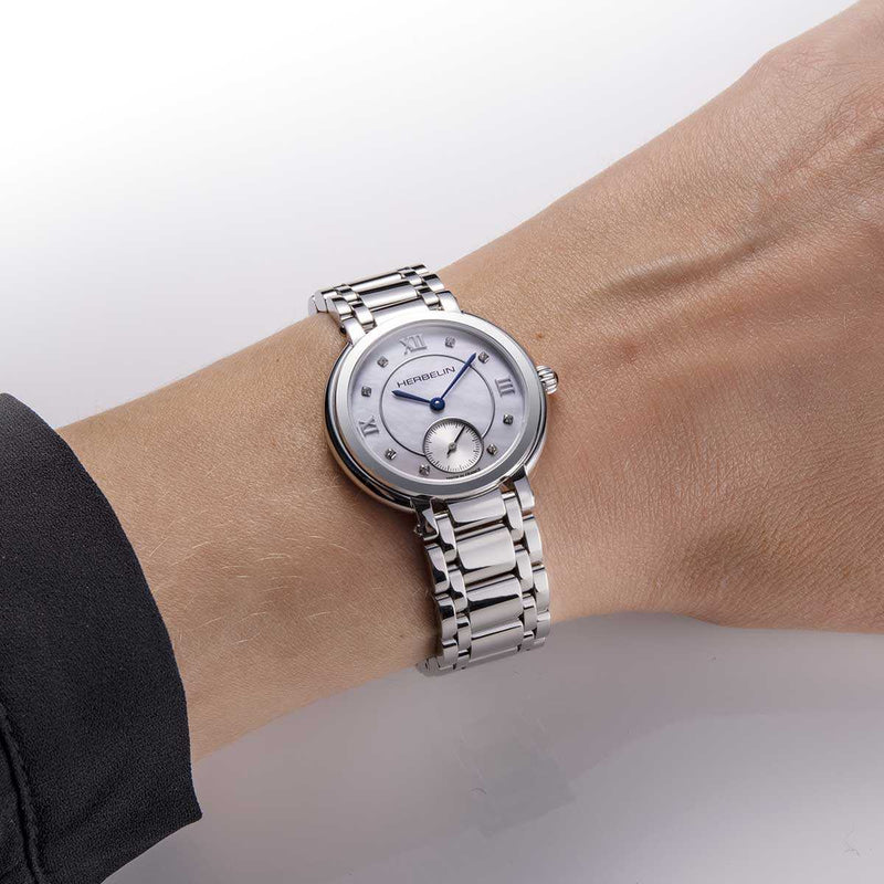 Michel Herbelin Galet 10630/B89 — 31.5mm MOP Mother Of Pearl dial