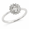 9ct White Gold Round Cluster Diamond Ring 1101928 - Cassim & Co South Africa