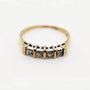 9ct yellow gold four stone diamond ring with bar setting by Cassim & Co Johannesburg