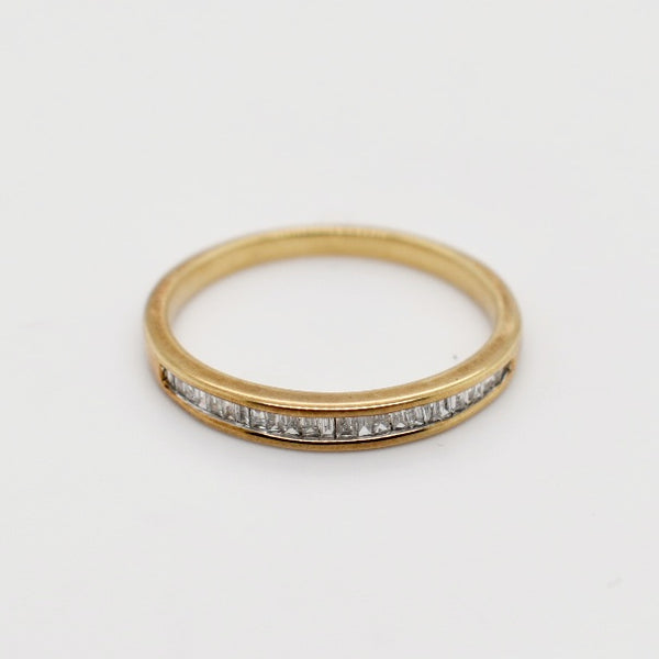 9ct Yellow Gold Diamond Band