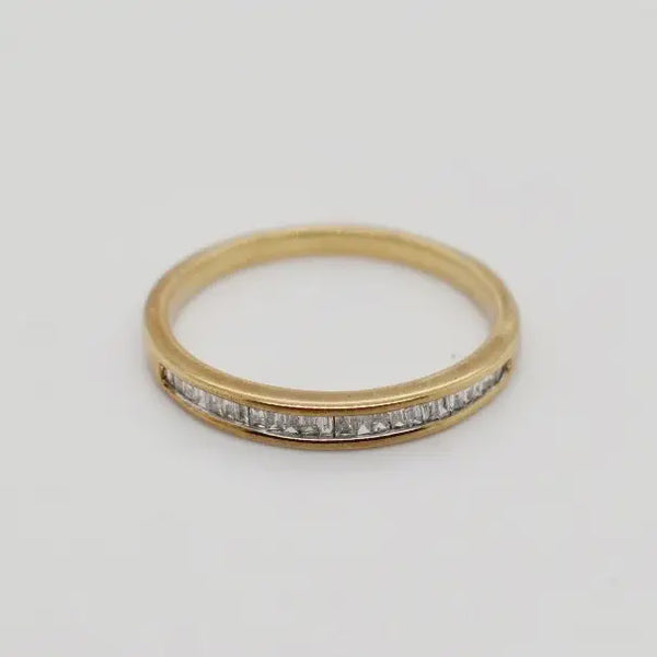 9ct Yellow Gold Diamond Band 1102254