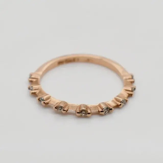 9ct Rose Gold Diamond Band 1102255