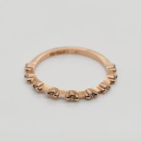 9ct Rose Gold Diamond Band 1102255