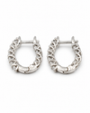 9ct White Gold 0.301ct Lab Grown Diamond Huggie Earrings (2100430)
