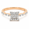 9ct Rose Gold Princess Cut Diamond Ring 1102175