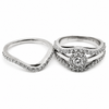 18k White Gold with Band Diamond Ring 1101898