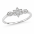 9ct White Gold Flower Cluster Diamond Engagement Ring 1102313 - Cassim & Co South Africa