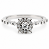 9ct White Gold Cluster Diamond Ring 1102202