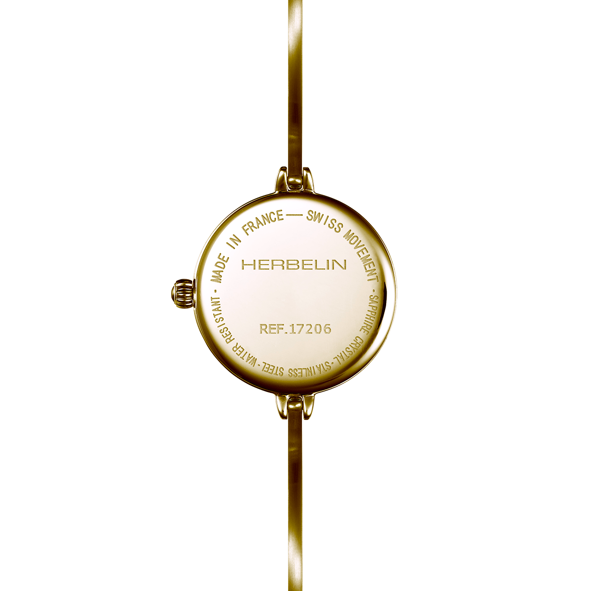 Michel Herbelin Fil 17206/BP14 — 26mm Gold PVD Quartz - Cassim & Co South Africa