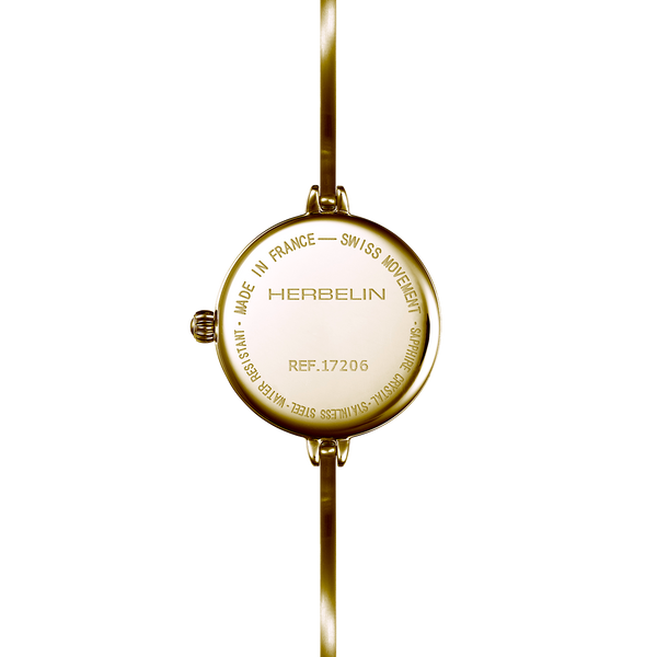 Michel Herbelin Fil 17206/BP14 — 26mm Gold PVD Quartz - Cassim & Co South Africa