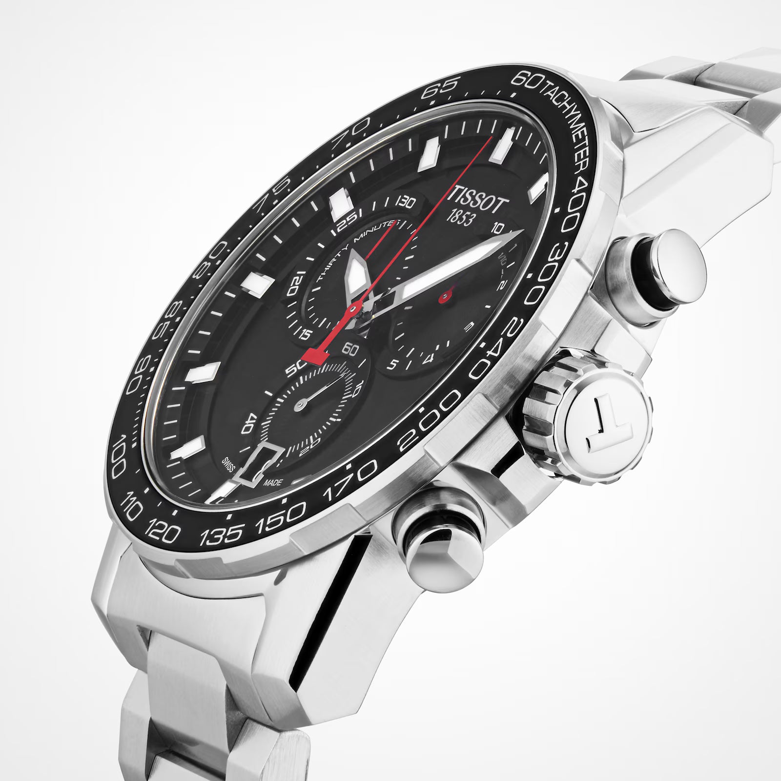 Tissot Supersport Chrono 45.5mm Black Dial Quartz - Cassim & Co South Africa