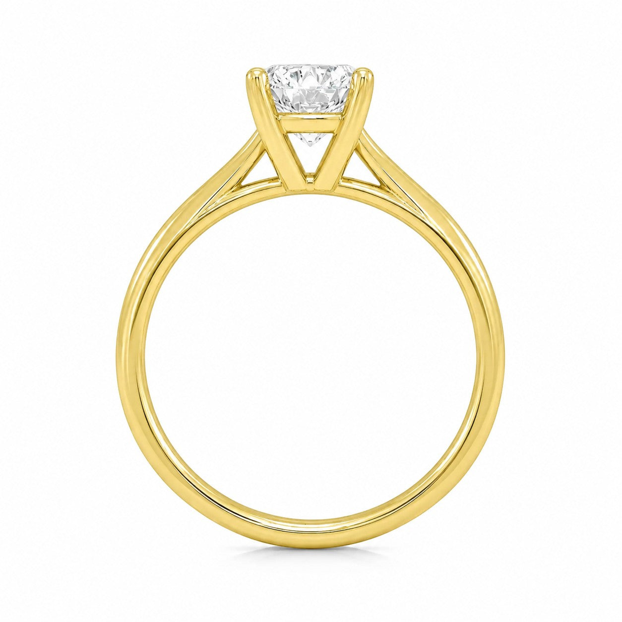 9ct Yellow Gold 1ct Emerald Lab Grown Diamond Ring - Cassim & Co South Africa