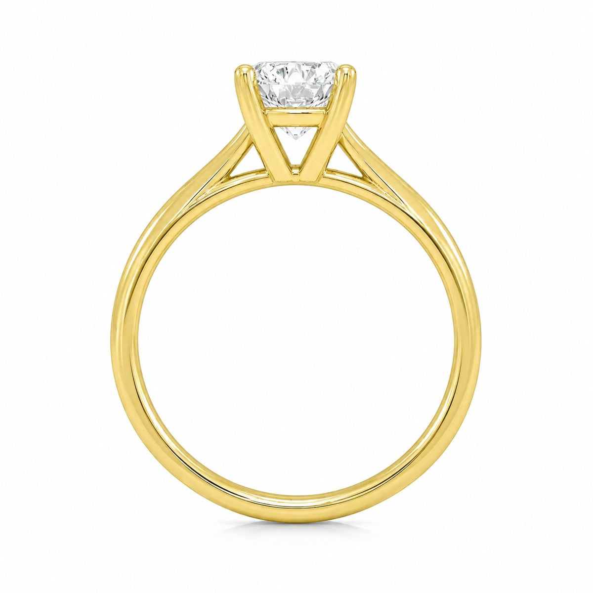 9ct Yellow Gold 1ct Emerald Lab Grown Diamond Ring - Cassim & Co South Africa