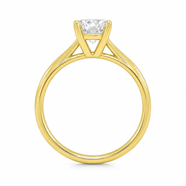 9ct Yellow Gold 1ct Emerald Lab Grown Diamond Ring - Cassim & Co South Africa