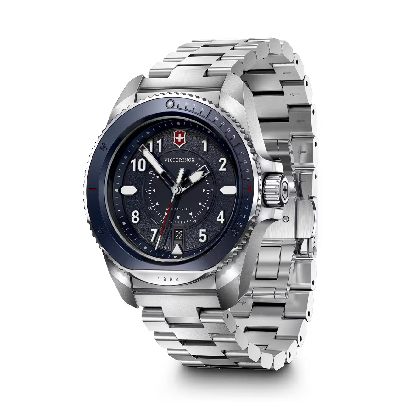 Victorinox Journey 1884 Blue Dial Quartz Watch 43mm VIC241978