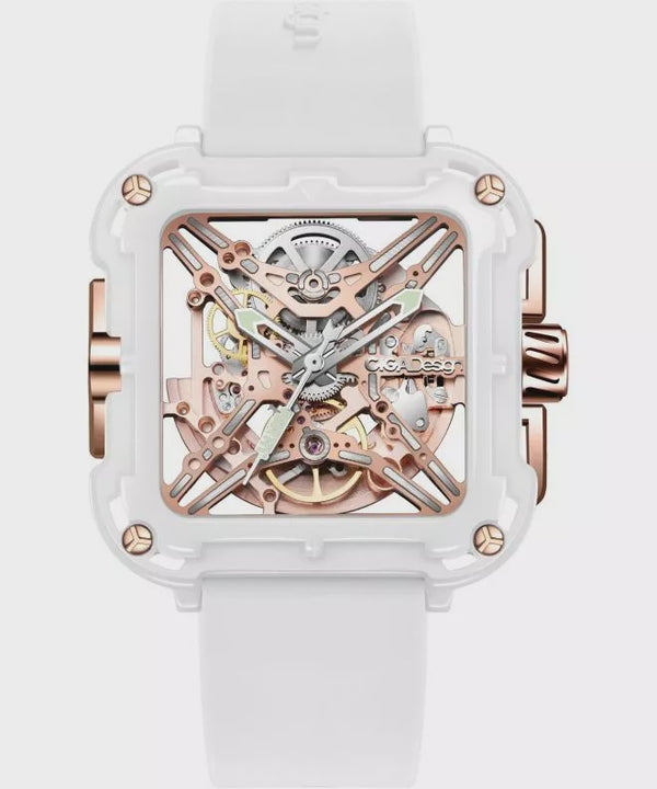 Ciga X Series Great Ape Ceramic White & Rose Gold
