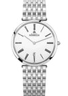 “Michel Herbelin Epsilon 19416/BT01N — front view white dial with Roman numerals, two-tone stainless steel bracelet”