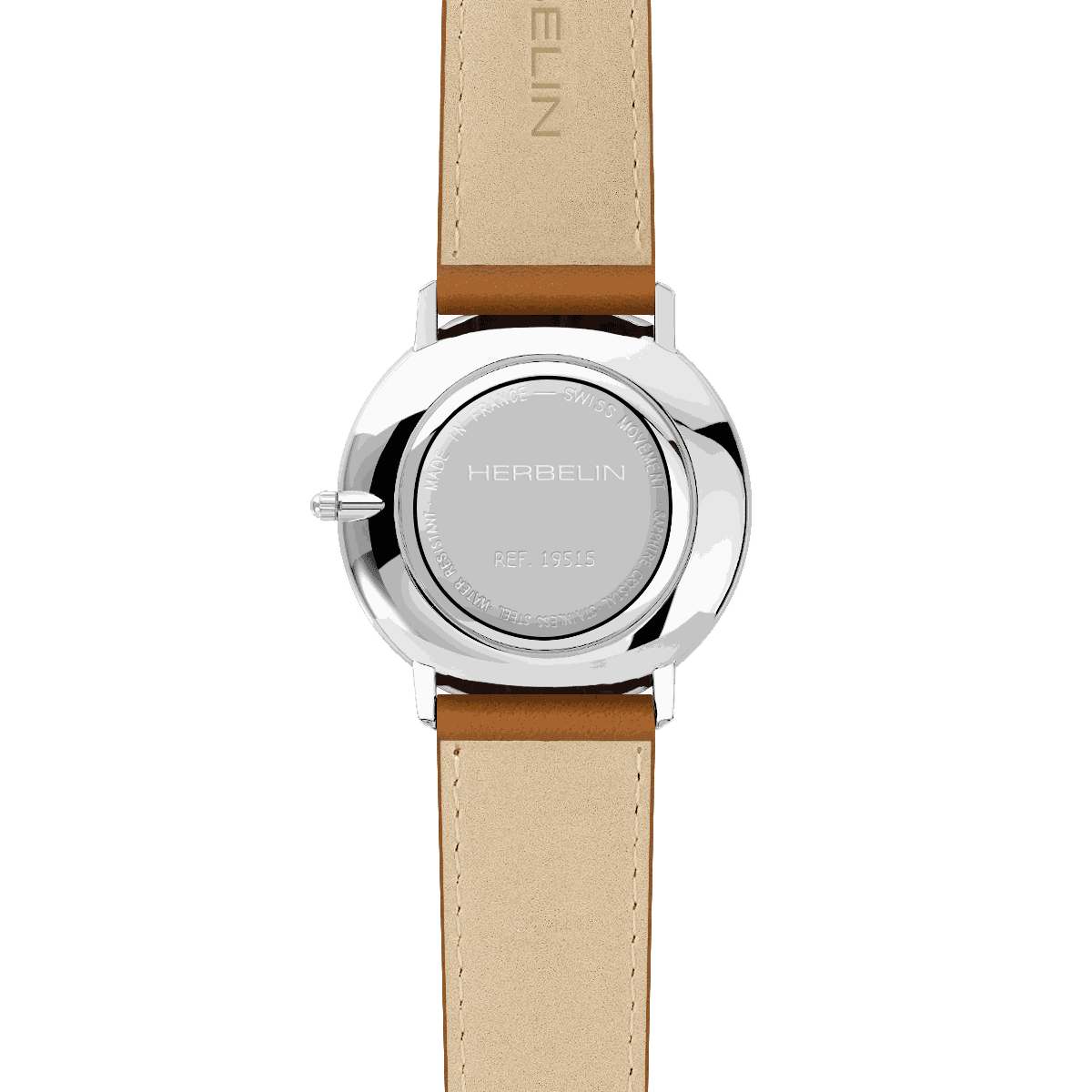 Michel Herbelin Citadine — 38.7mm Sunray Blue, Leather Watch