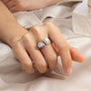 Baguette & Pink Pear Moissanite Ring – M57A - Cassim & Co South Africa