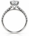 9ct White Gold 1.30ct Cushion Cut Lab Grown Diamond Engagement Ring (LR75)