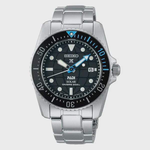 Seiko Prospex Padi compact solar scuba diver watch – SNE575P1