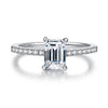 1ct Emerald Solitaire Moissanite Ring – M91D - Cassim & Co South Africa