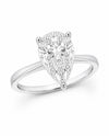 9ct White Gold 1.58ct Pear Shape Lab Grown Diamond Solitaire Engagement Ring (LR28)