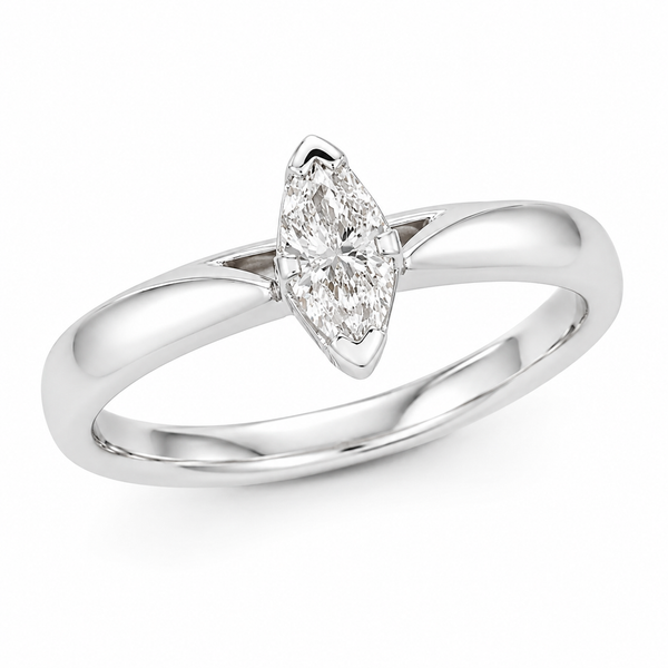 9ct White Gold Marquise Cut Diamond Ring 1102299