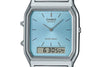 Casio Vintage Liberty Limited Edition Ana-Digi Quartz Blue Dial Stainless Steel Watch (AQ-230A-2A1MQYDF)