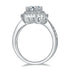 1ct Emerald Pavé Moissanite Ring – MO78 - Cassim & Co South Africa