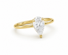 9ct Yellow Gold 1ct Pear Lab Grown Diamond Ring - Cassim & Co South Africa
