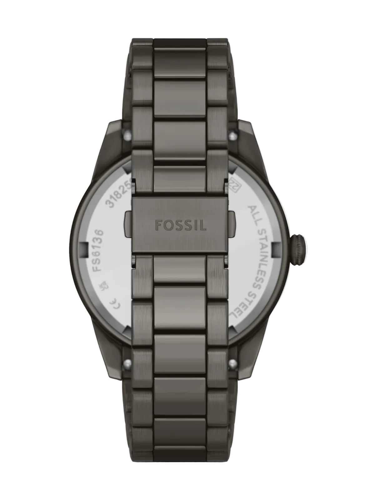 Fossil Pearson Multifunction Quartz Gunmetal Stainless Steel Watch (FS6136)
